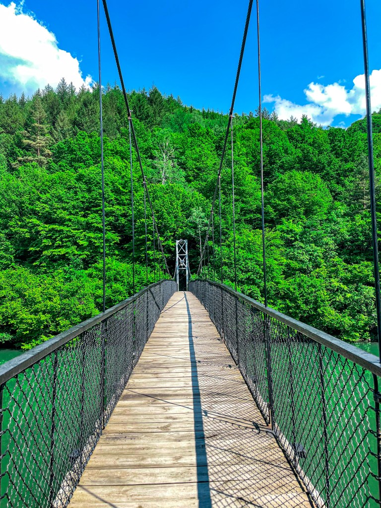 въжен мост язовир пасарел 