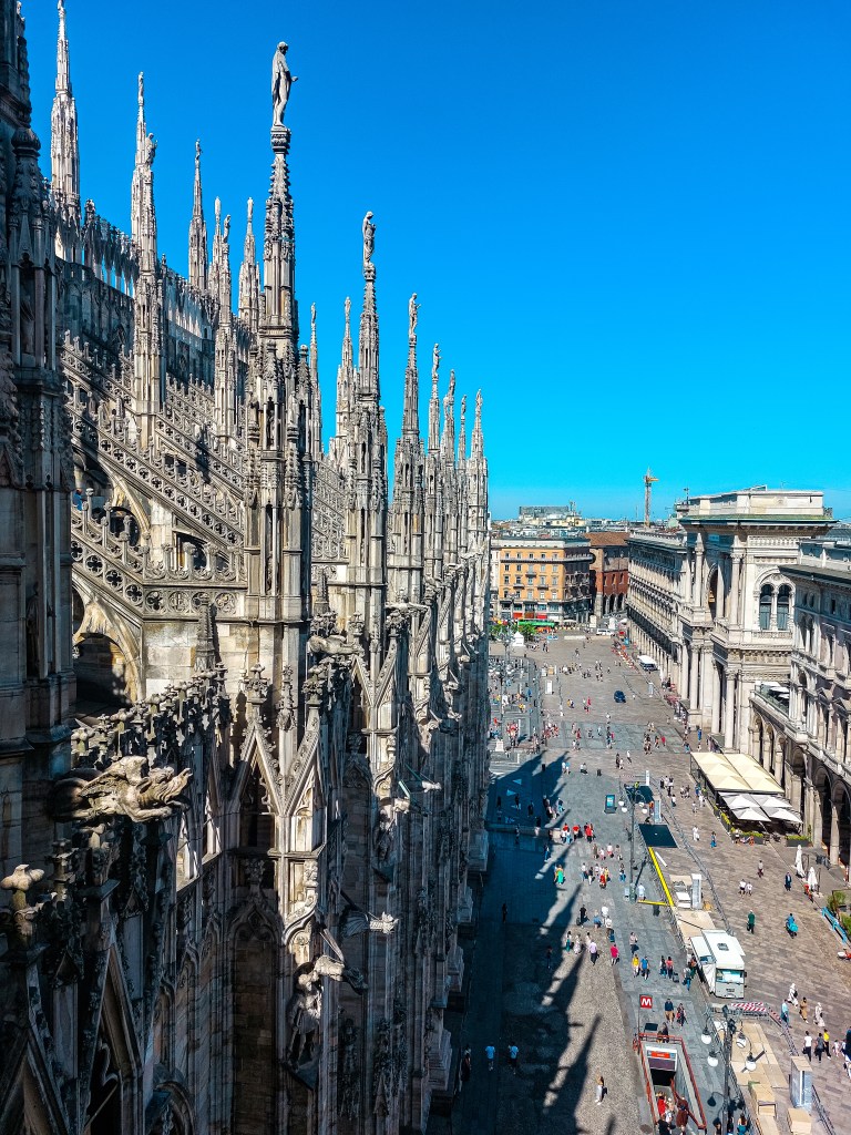 Милано - гледка от катедралата