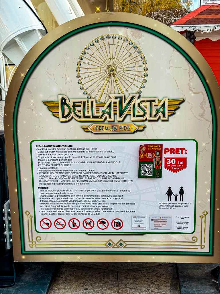 коледен базар в Крайова 2025 - цени